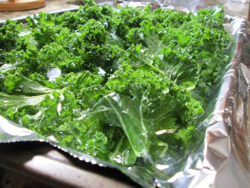 It's funny how a very light sprinkle of extra virgin olive oil and salt can do to the color!